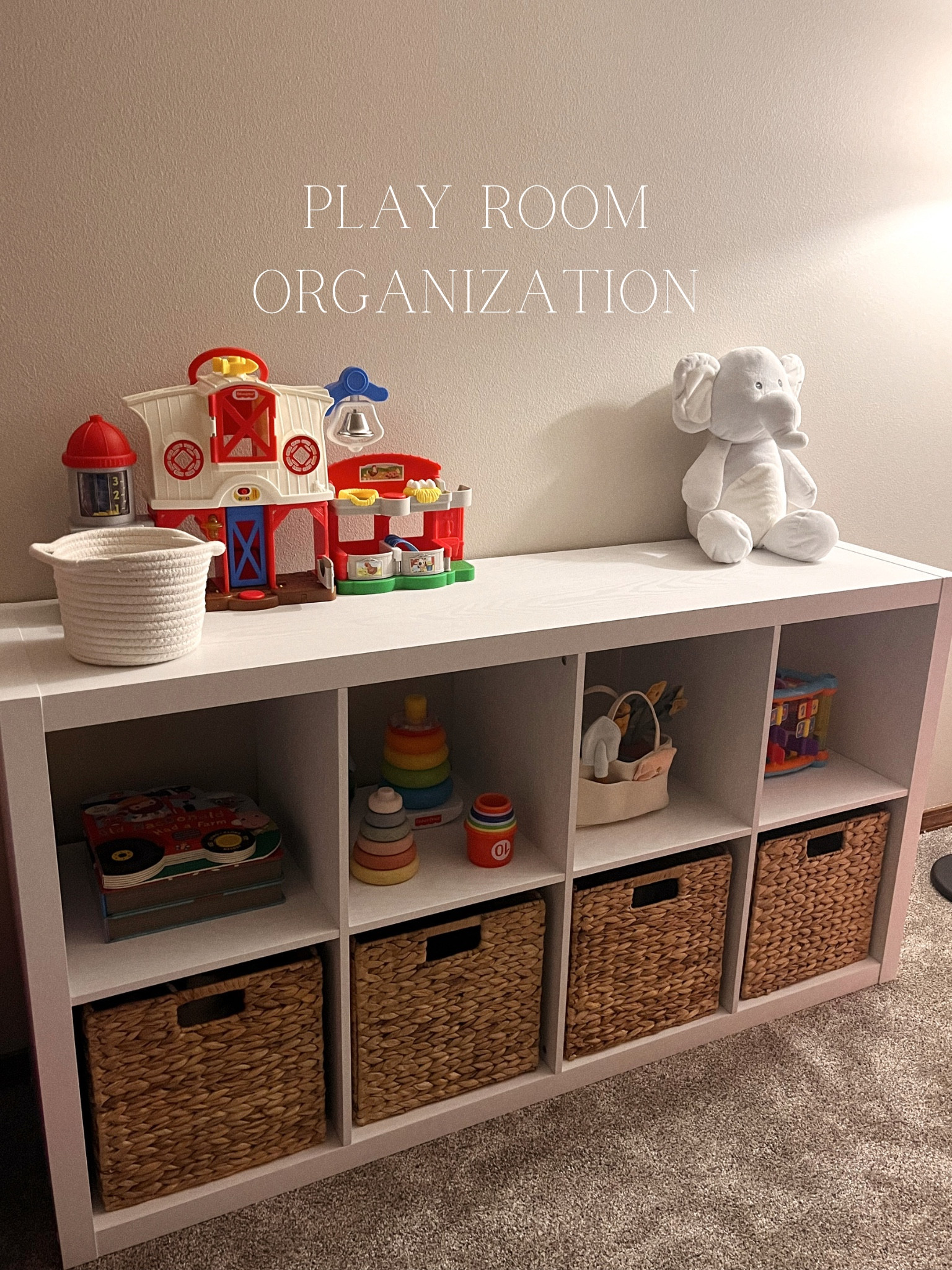 Minimalistic playroom organization! 🧸 

#LTKhome #LTKfamily #LTKkids