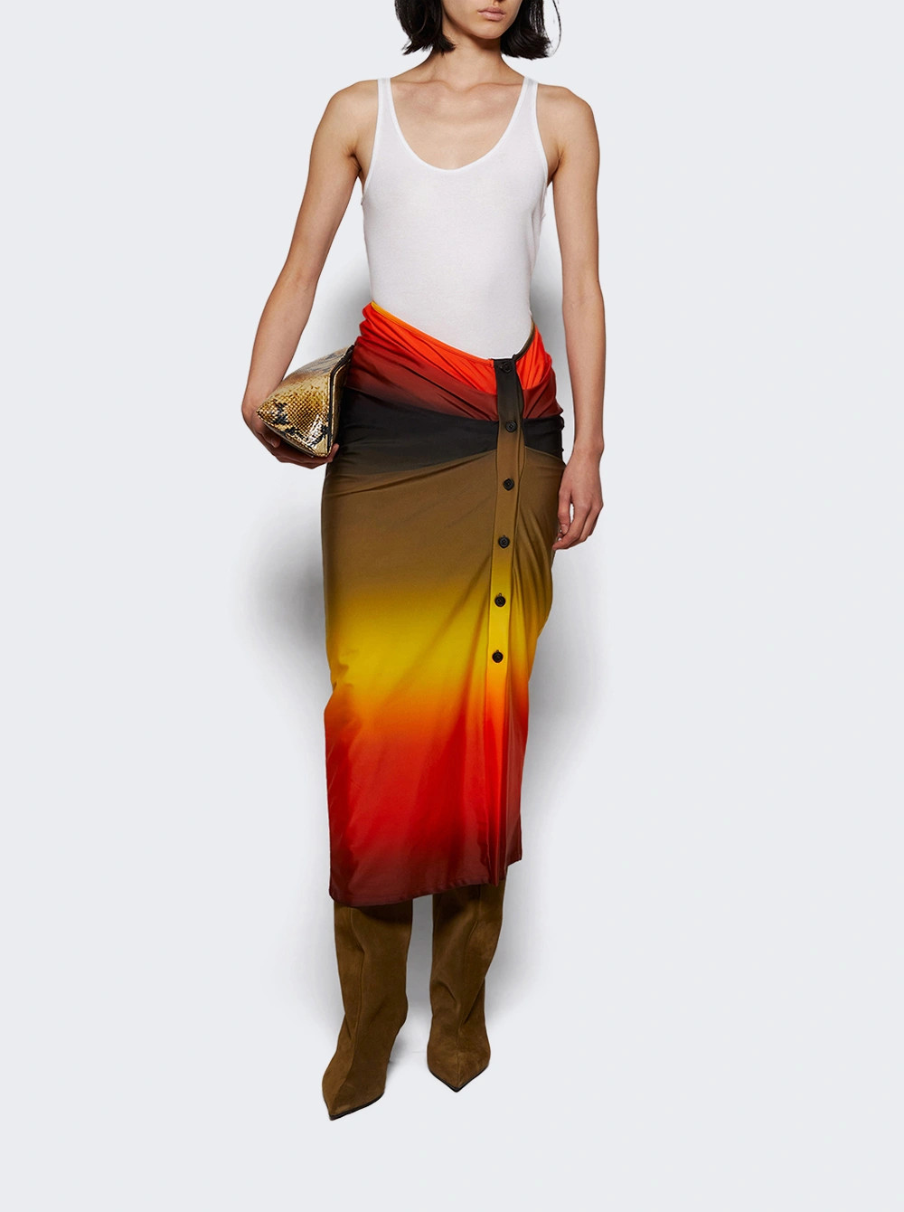 Gonna Midi Skirt Multicolor | The Webster