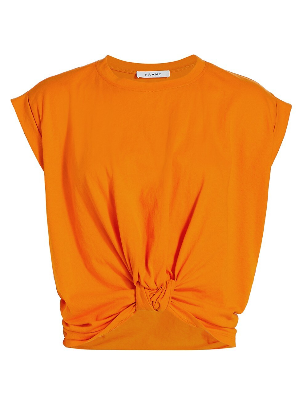 Knotted Cotton Muscle Tee | Saks Fifth Avenue