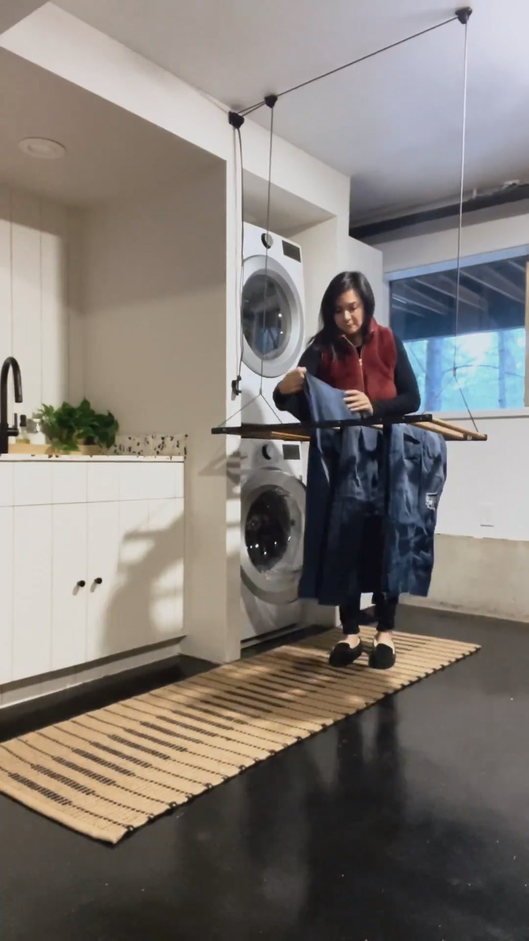 laundry: the never ending story 

my favorite laundry hack for a small space is this ceiling hung rack. 10/10 recommend


#LTKHome
