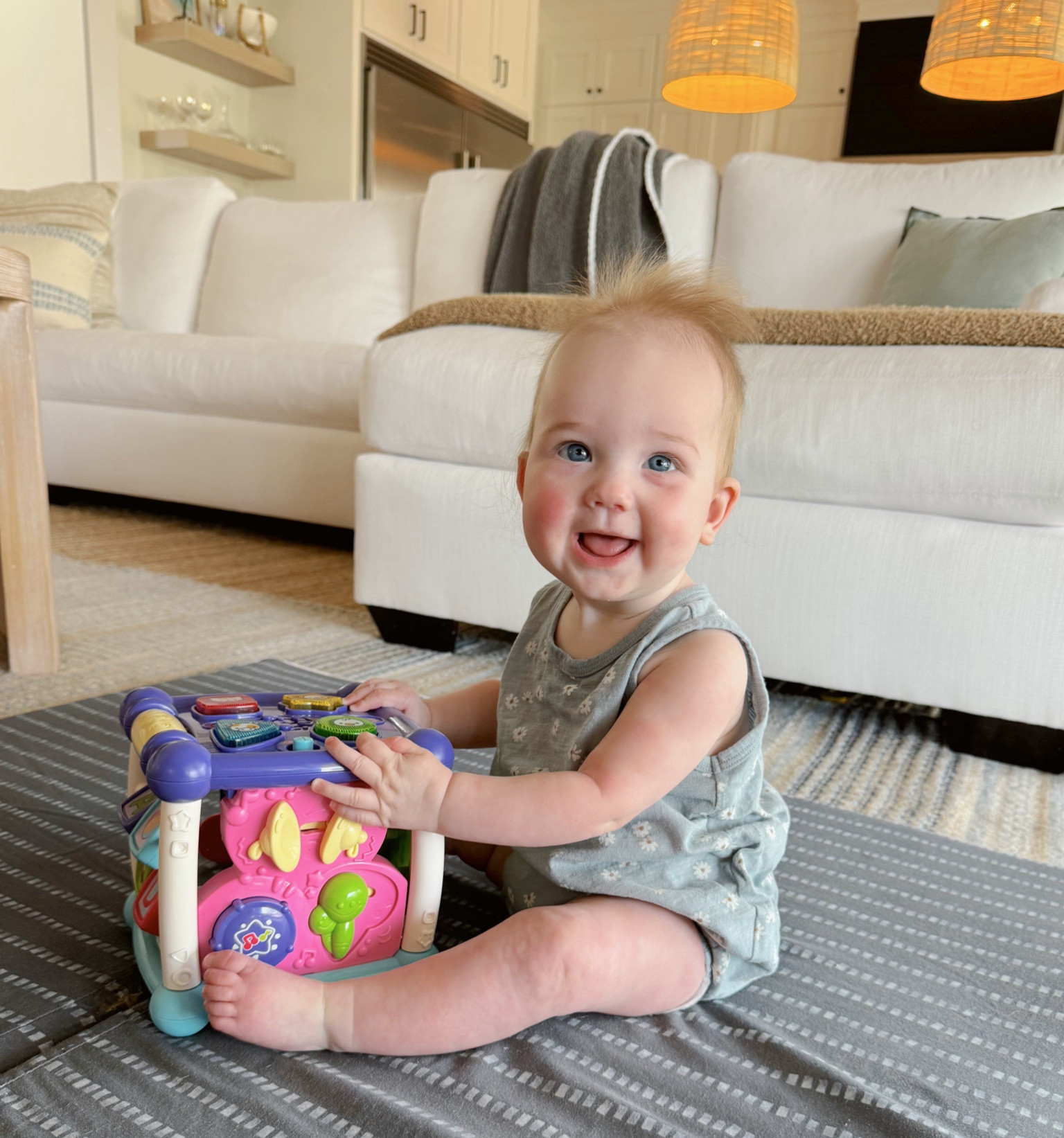 this little vtech cube is what helped both of my littles sit on their own!! 👏🏽

#LTKkids #LTKbaby