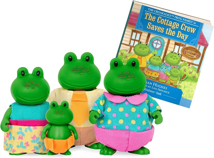 Li'l Woodzeez – The Croakalily Frog Family – Set of 4 Collectible Posable Figures with Storyb... | Amazon (CA)