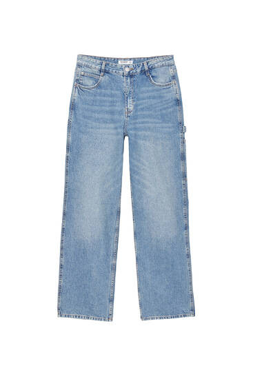 Mid-rise carpenter jeans - pull&bear | PULL and BEAR UK