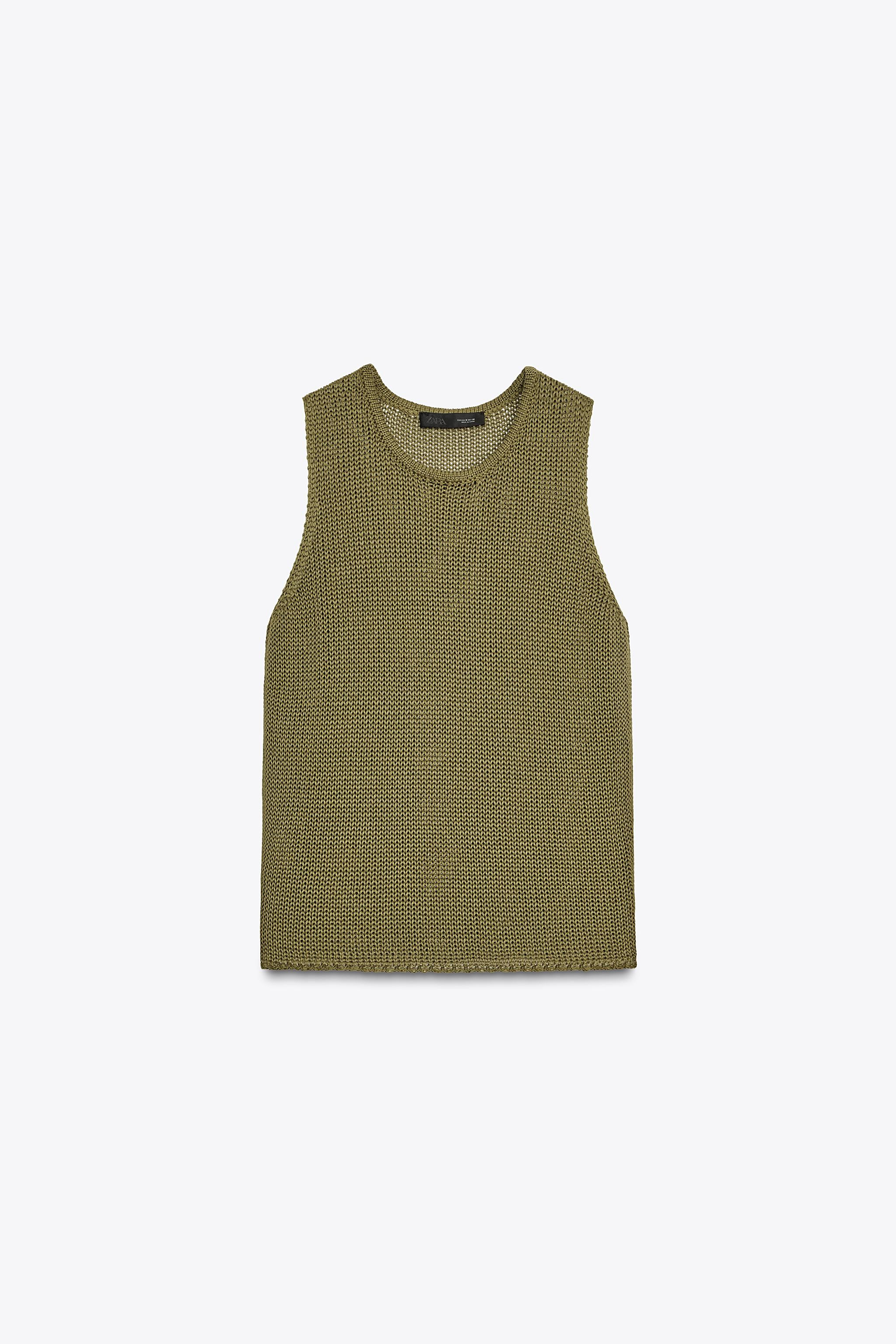 100% COTTON KNIT TOP | Zara US