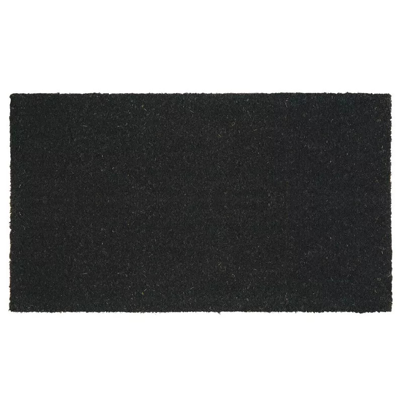 mDesign Welcome Doormat with Natural Fibers Decorative Script | Target