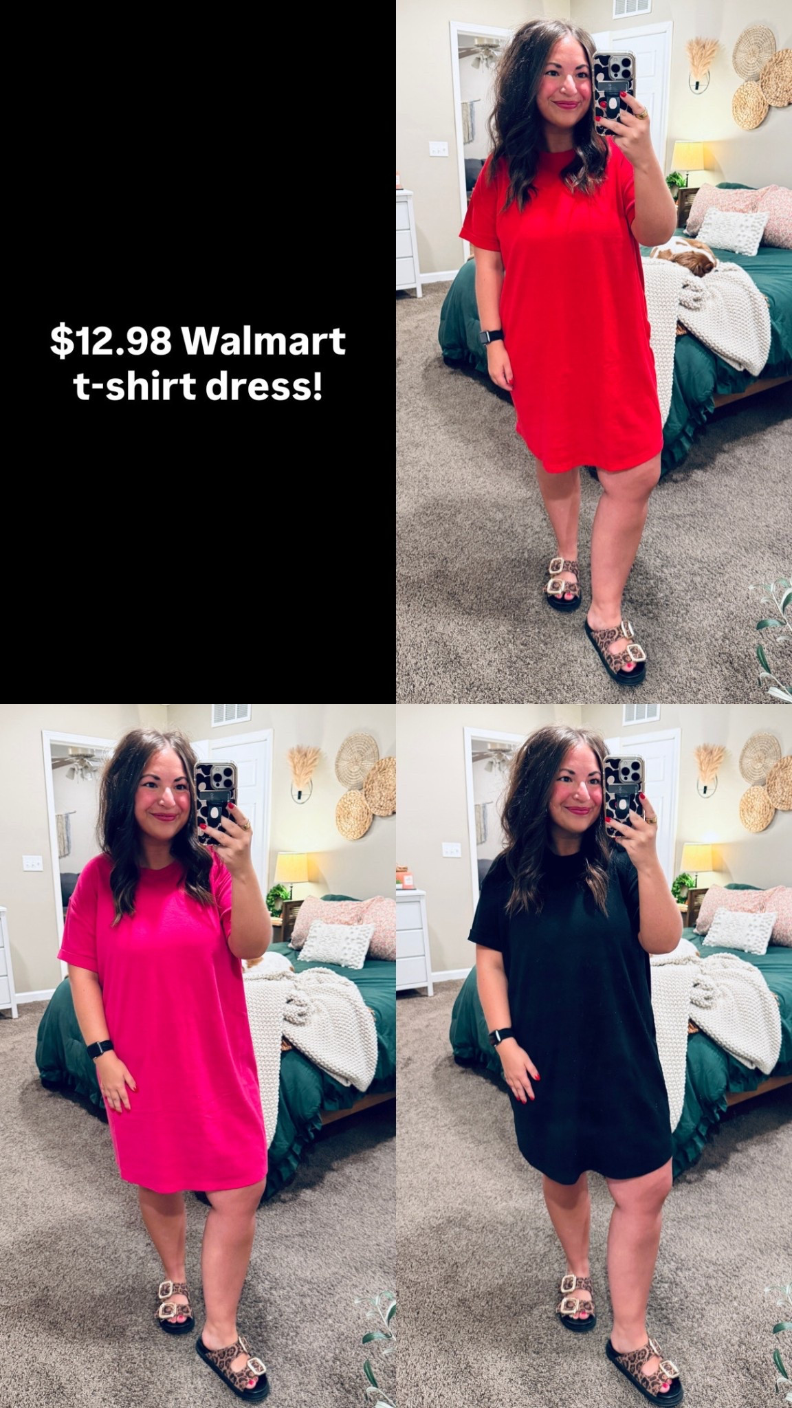 $12.98 Walmart t-shirt dress!