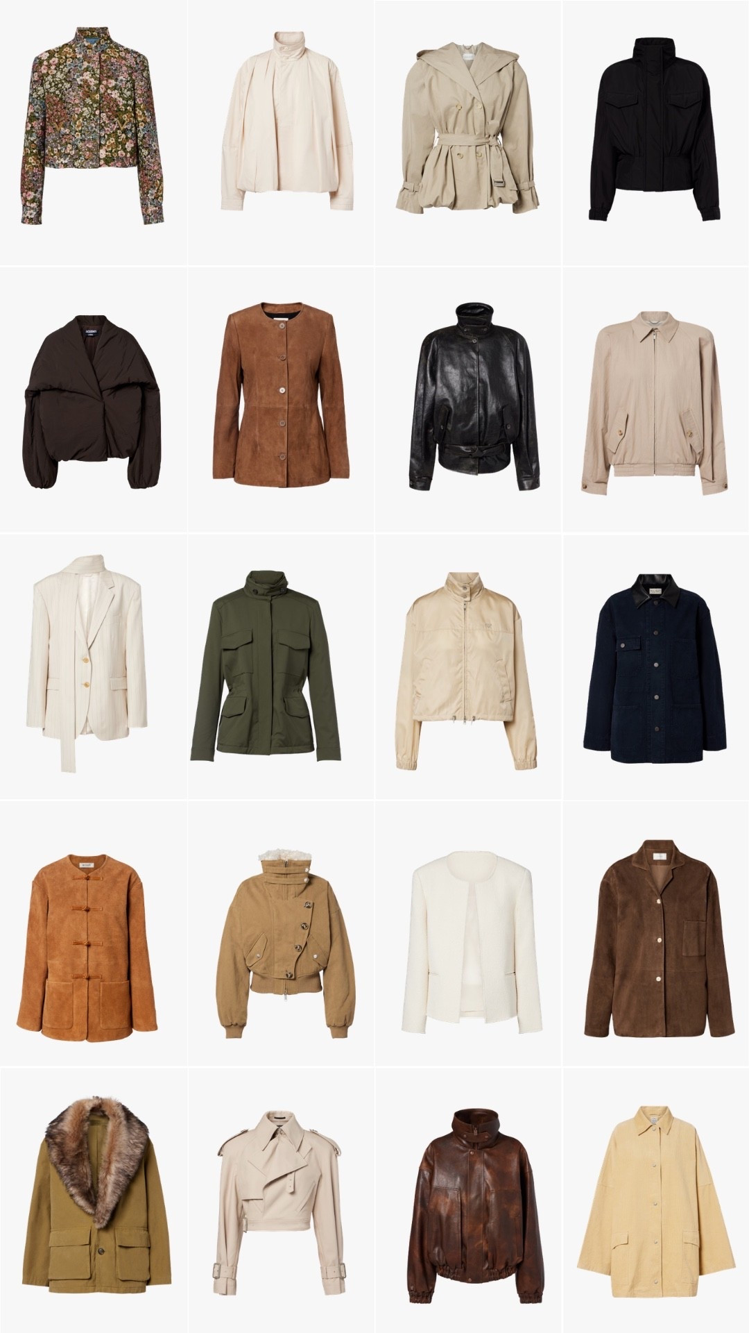 Spring transition jackets