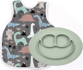 x BapronBaby Delilah Dinosaur Apron & Feeding Mat Set | Nordstrom