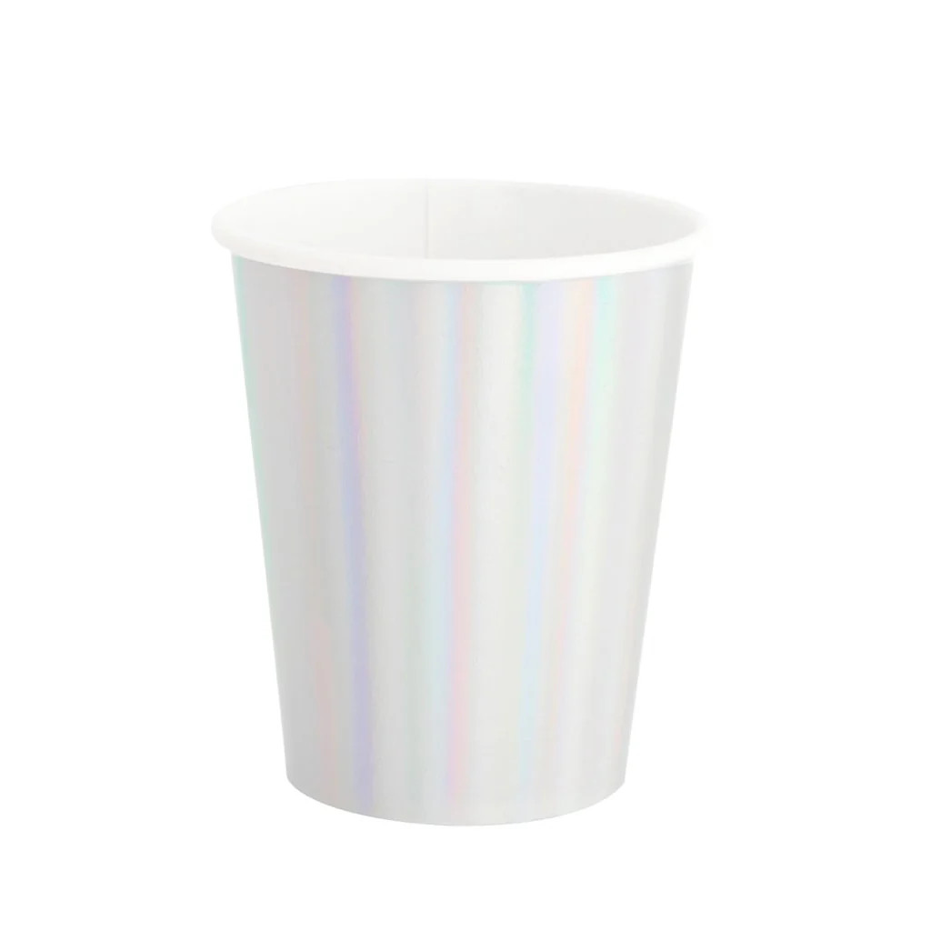 Iridescent Holographic Classic Party Cups | Ellie and Piper
