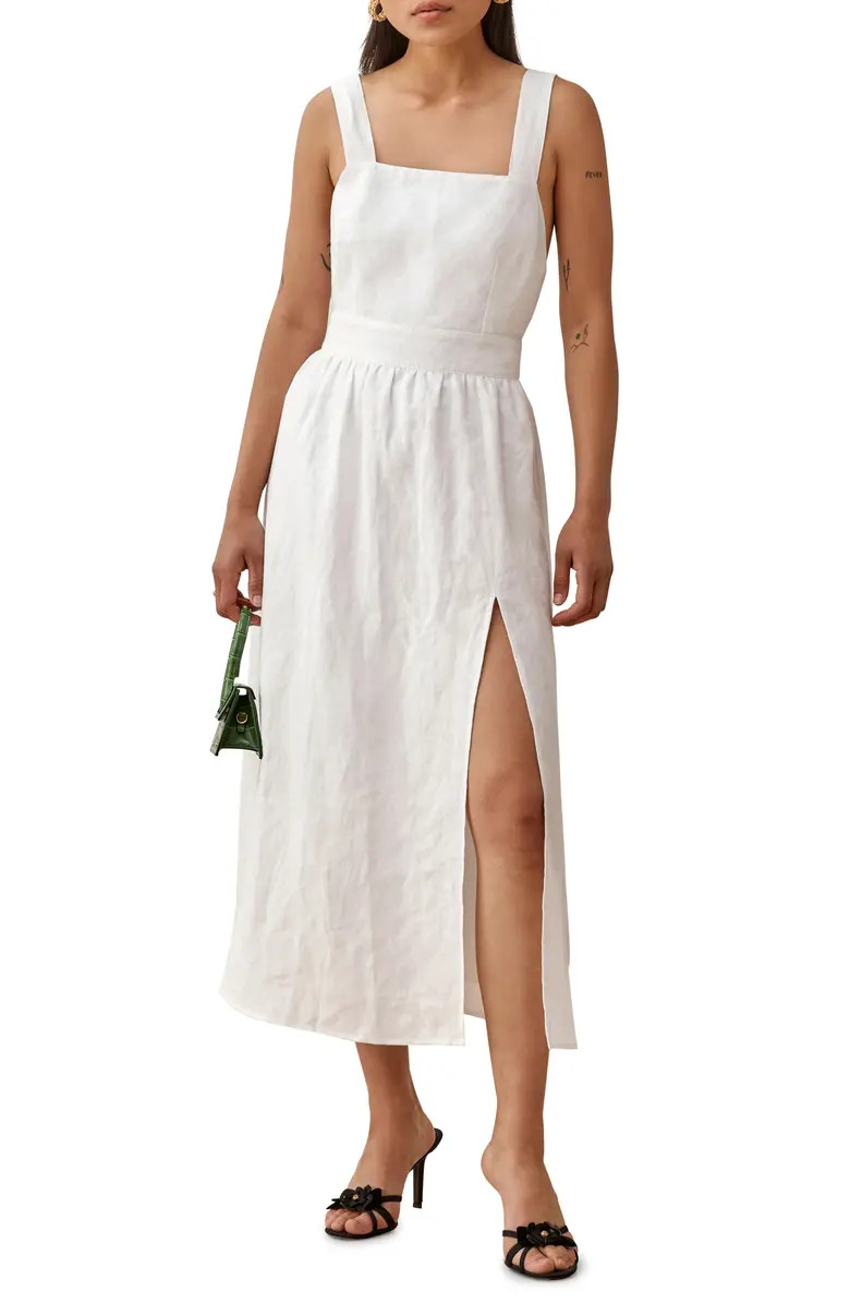Elara Linen Fit & Flare Dress | Nordstrom