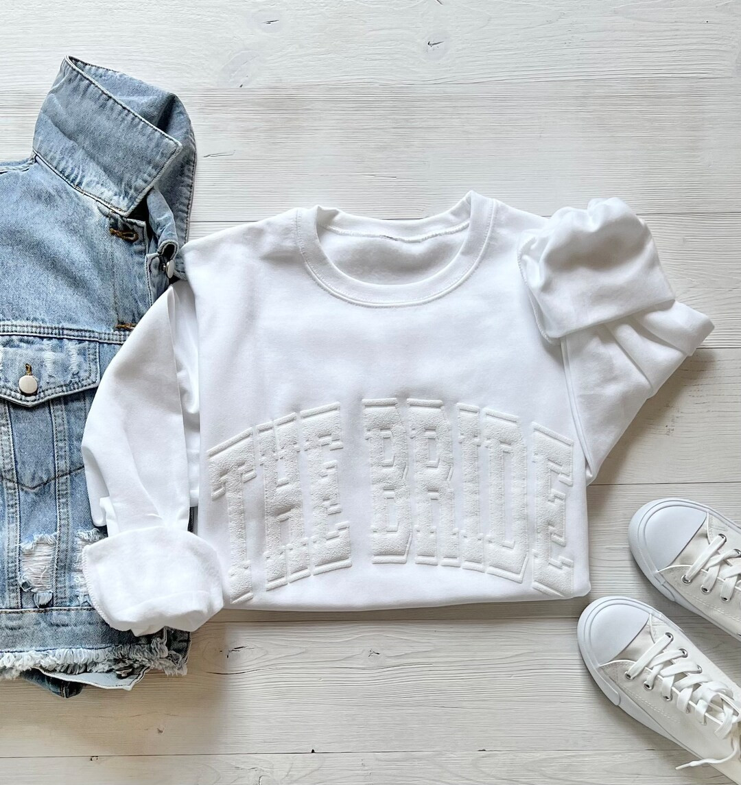 Embossed the Bride Sweatshirt, Future Mrs Sweatshirt, New Mrs Sweatshirt, Bride to Be Gift, Bride... | Etsy (US)