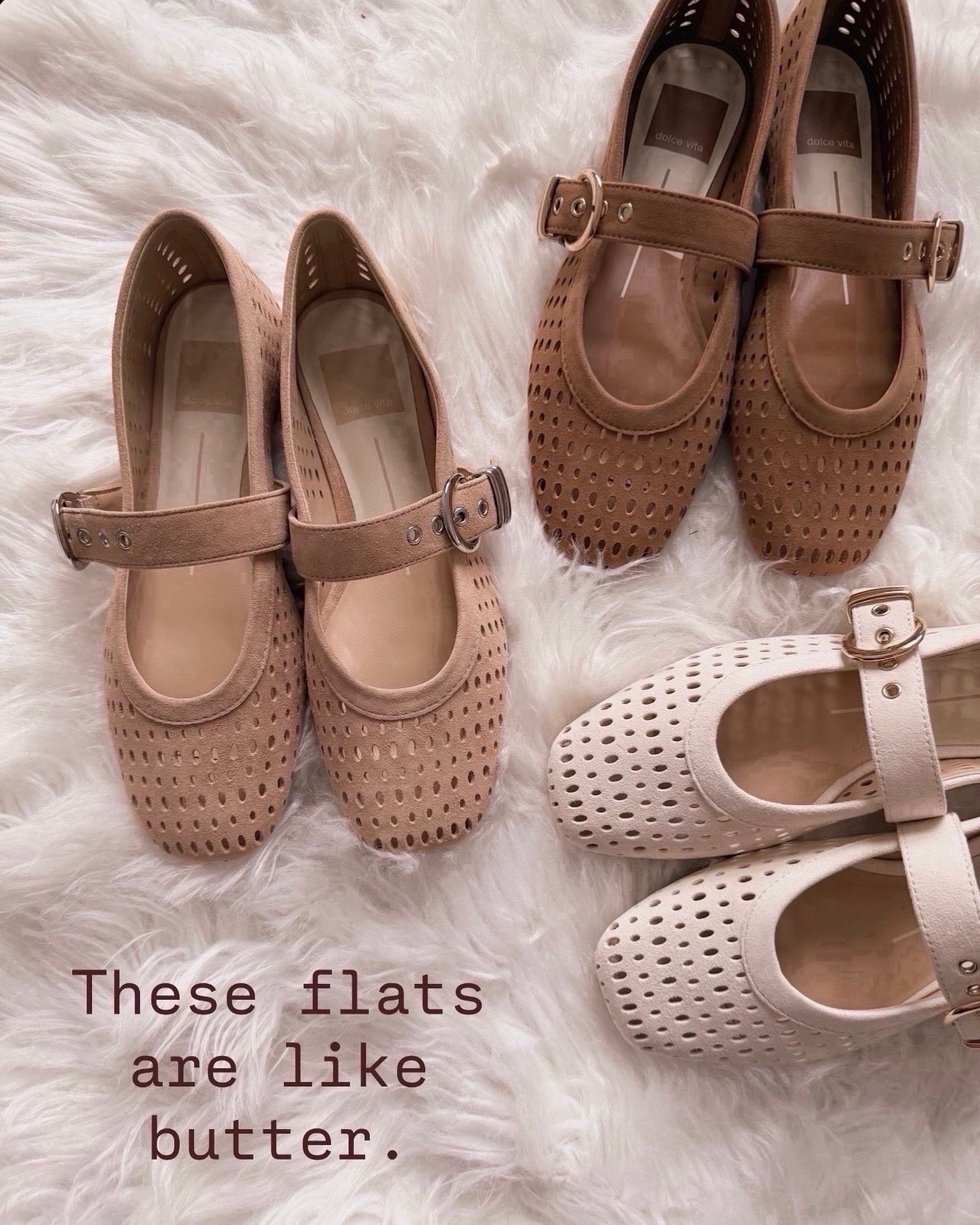 These perforated Mary Jane flats are insanely soft and feel broken in from the first wear. The neutral shades go with everything from denim to spring dresses and they’re the kind of everyday shoe you’ll reach for on repeat.

spring flats, Mary Jane flats, perforated flats, neutral spring shoes, comfortable everyday shoes, tan flats, cream flats, casual spring outfit shoes

#LTKWorkwear #LTKSeasonal #LTKOver40