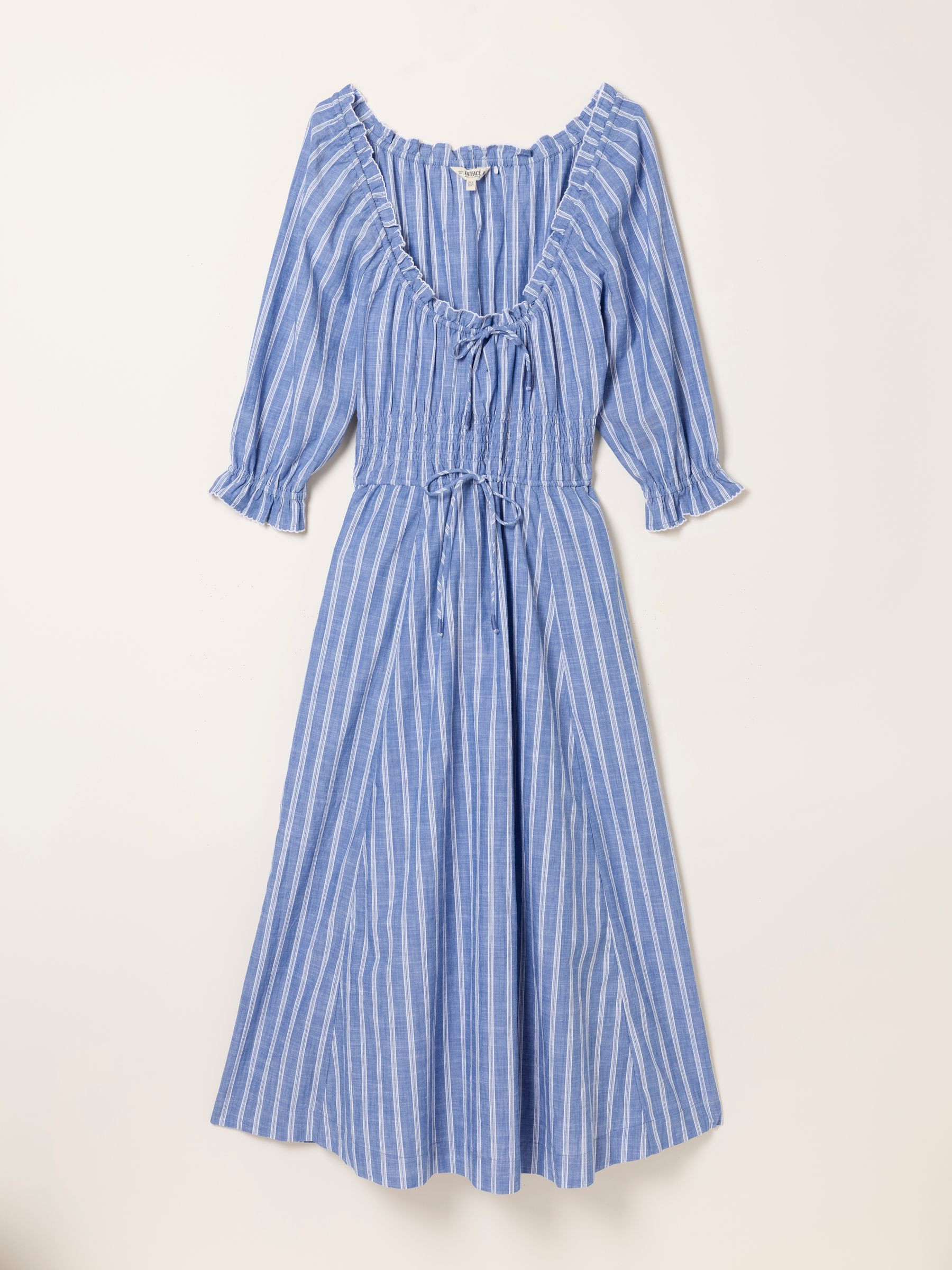 Camille Blue Regular Dress | Fat Face