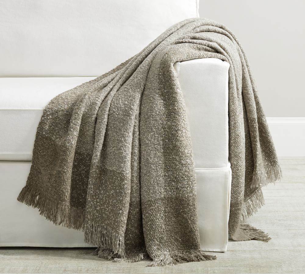 Heathered Boucle Throw | Pottery Barn (US)