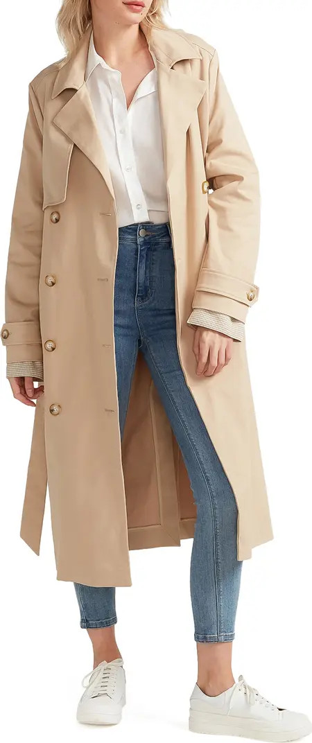 Belle & Bloom Empirical Stretch Cotton Trench Coat | Nordstrom | Nordstrom