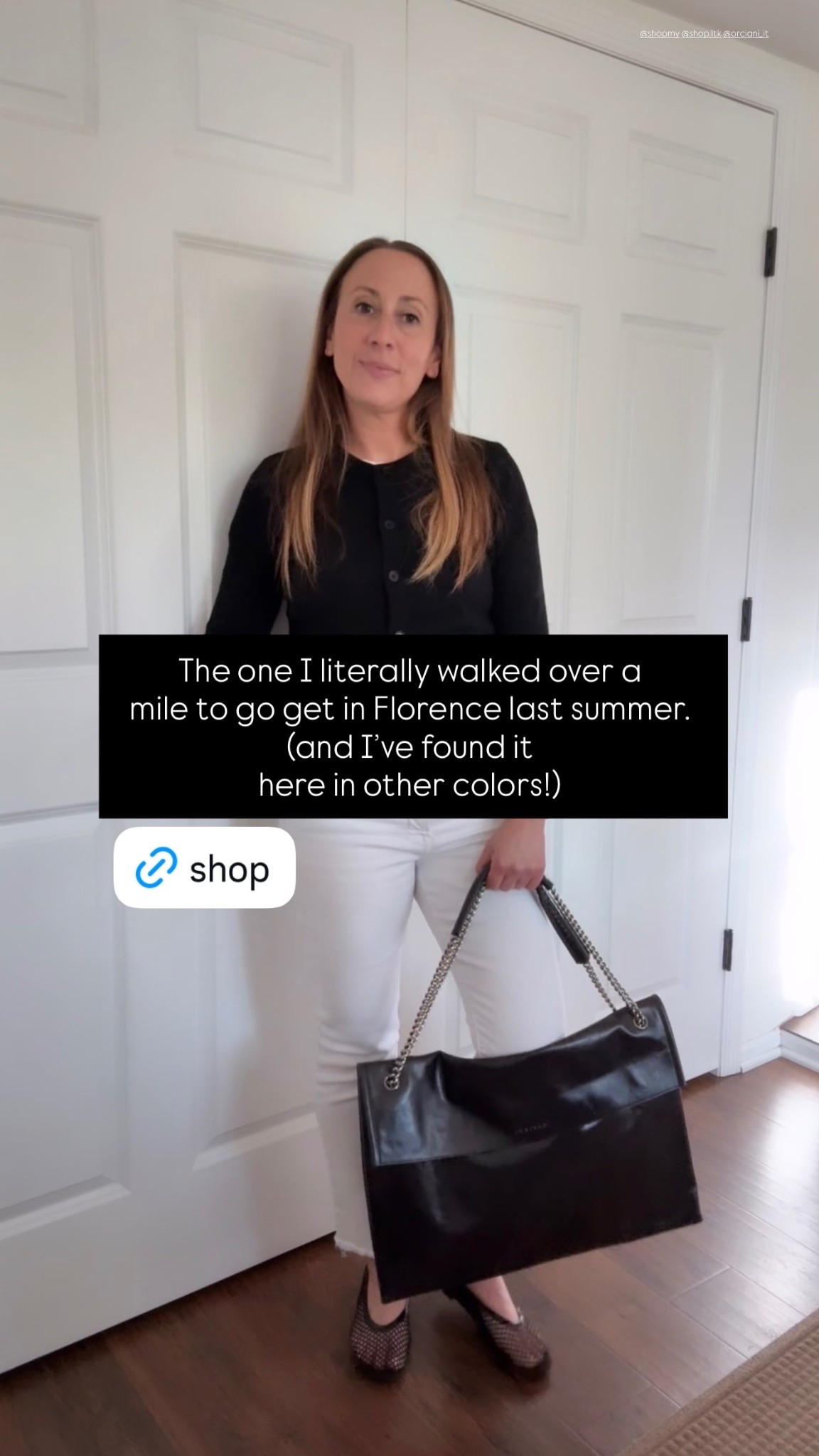 The one I literally walked over a 
mile to go get in Florence last summer. 
(and I’ve found it 
here in other colors!) @shopmy @shop.ltk @orciani_it