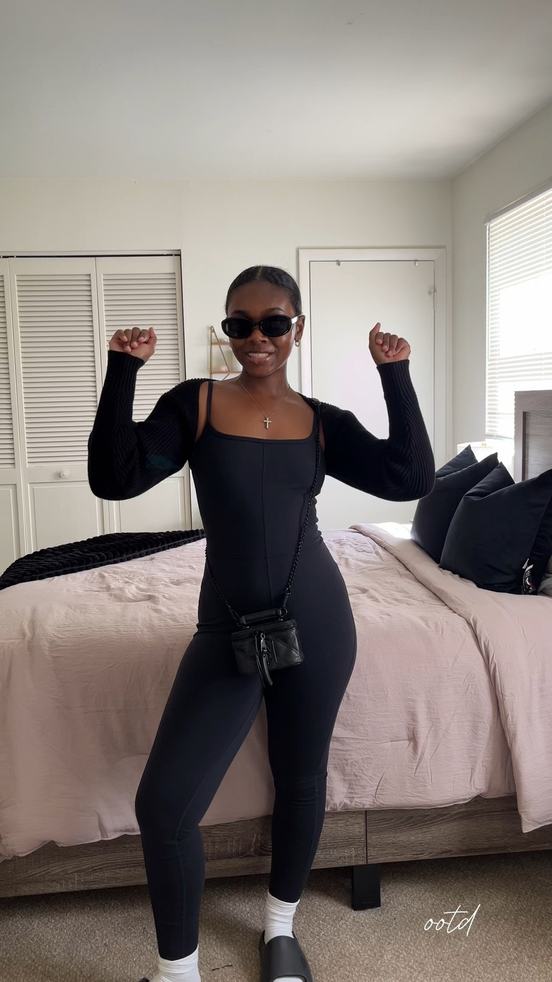 Basic but cute all black OOTD 🖤

Jumpsuit is a size S
Bag is Steve Madden found at TJ Maxx 

#LTKFindsUnder100 #LTKStyleTip #LTKFindsUnder50