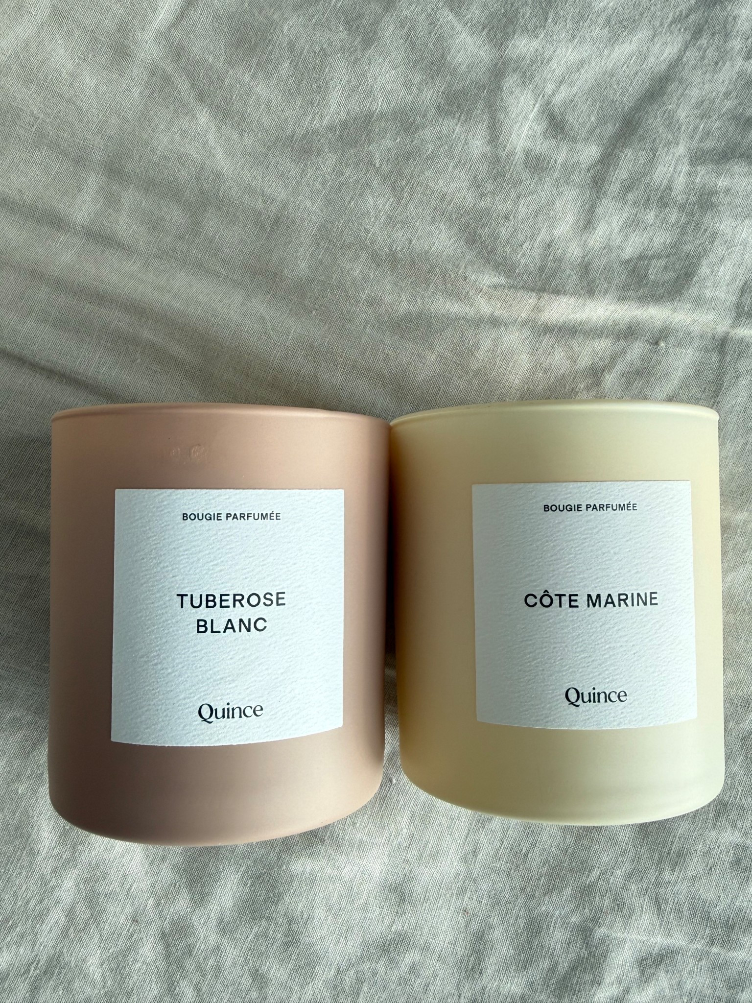 @Quince Home Finds 😍🕯️

Côte Marine Candle
This one is my absolute fav so far and makes my whole place feel light and fresh… like that clean, just-opened-the-windows kind of vibe 🌊 I’ve been lighting it during the day when I want my space to feel calm but still elevated. For the Tuberose Blanc Candle
this is my nighttime candle for sure 🤍 soft, floral, a little luxe… I light it when I’m winding down, shower done, lights low, just easing into the night.

#LTKselfcare #LTKHome #LTKBeauty