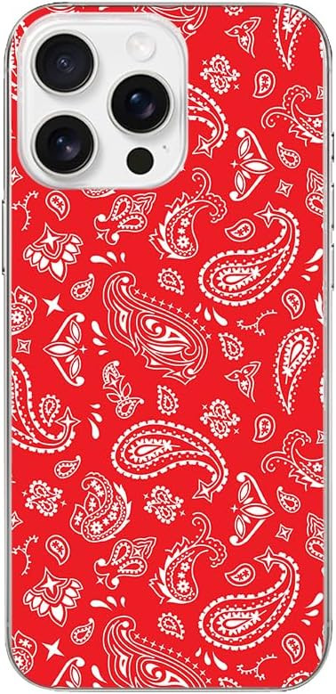 Blingy's for iPhone 16 Pro Max Case, Fun Bandana Style Artistic Paisley Pattern Ethnic Design Sof... | Amazon (US)