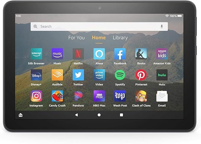 Fire HD 8 tablet, 8" HD display, 32 GB, (2020 release), designed for portable entertainment, Blac... | Amazon (US)