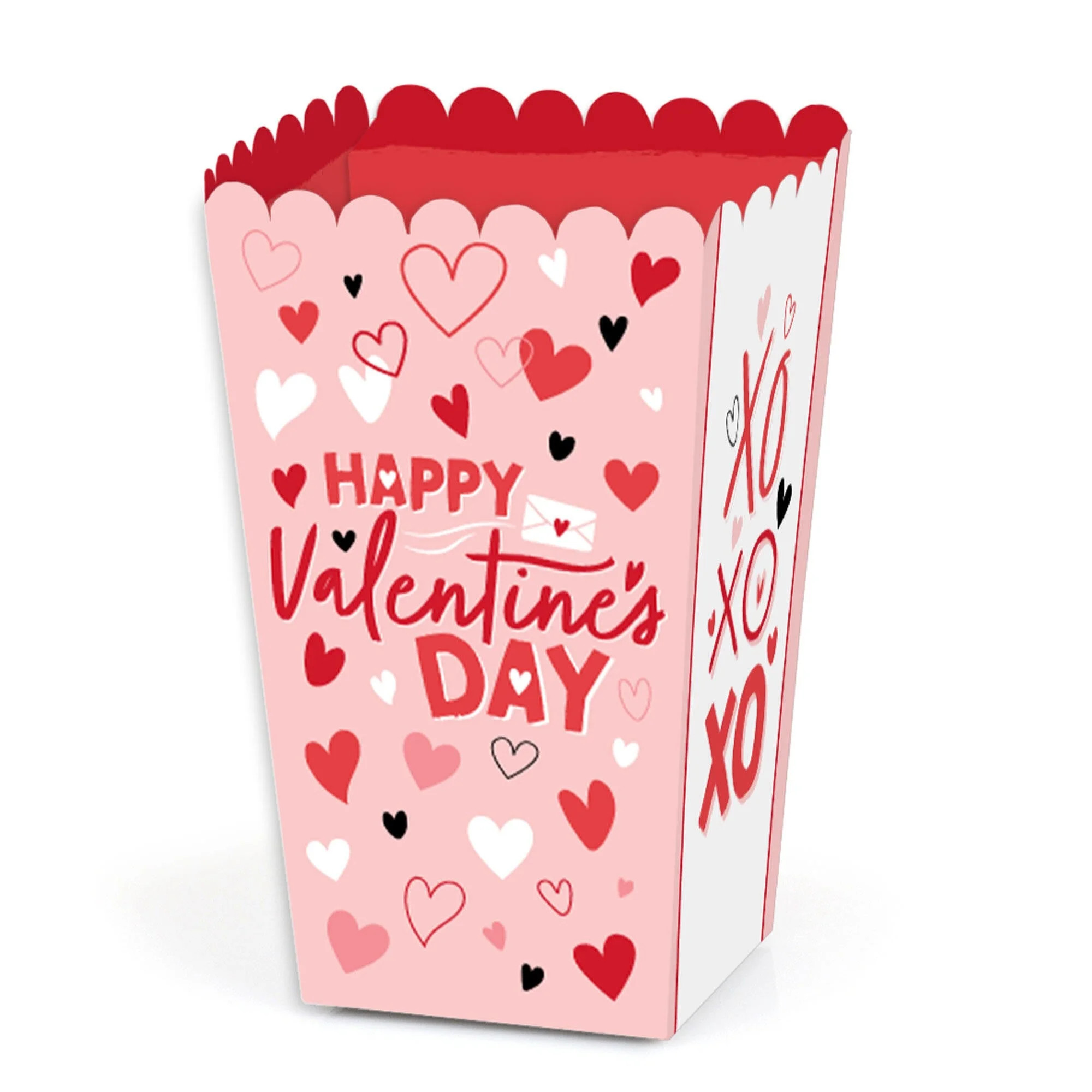 Big Dot of Happiness Happy Valentine's Day - Valentine Hearts Party Favor Popcorn Treat Boxes - S... | Walmart (US)