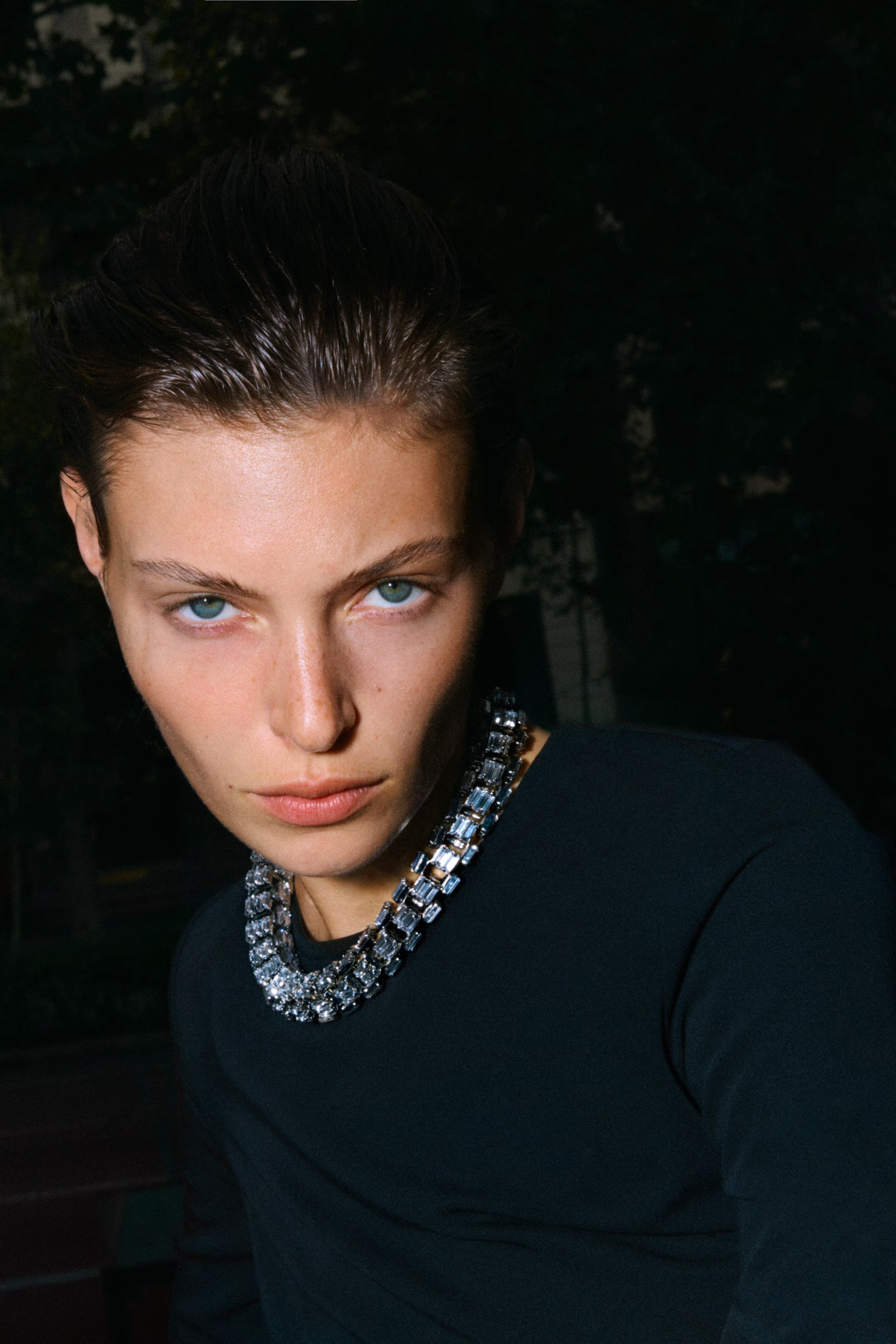 Rhinestone Necklace - Silver-colored - Ladies | H&M CA | H&M (US + CA)