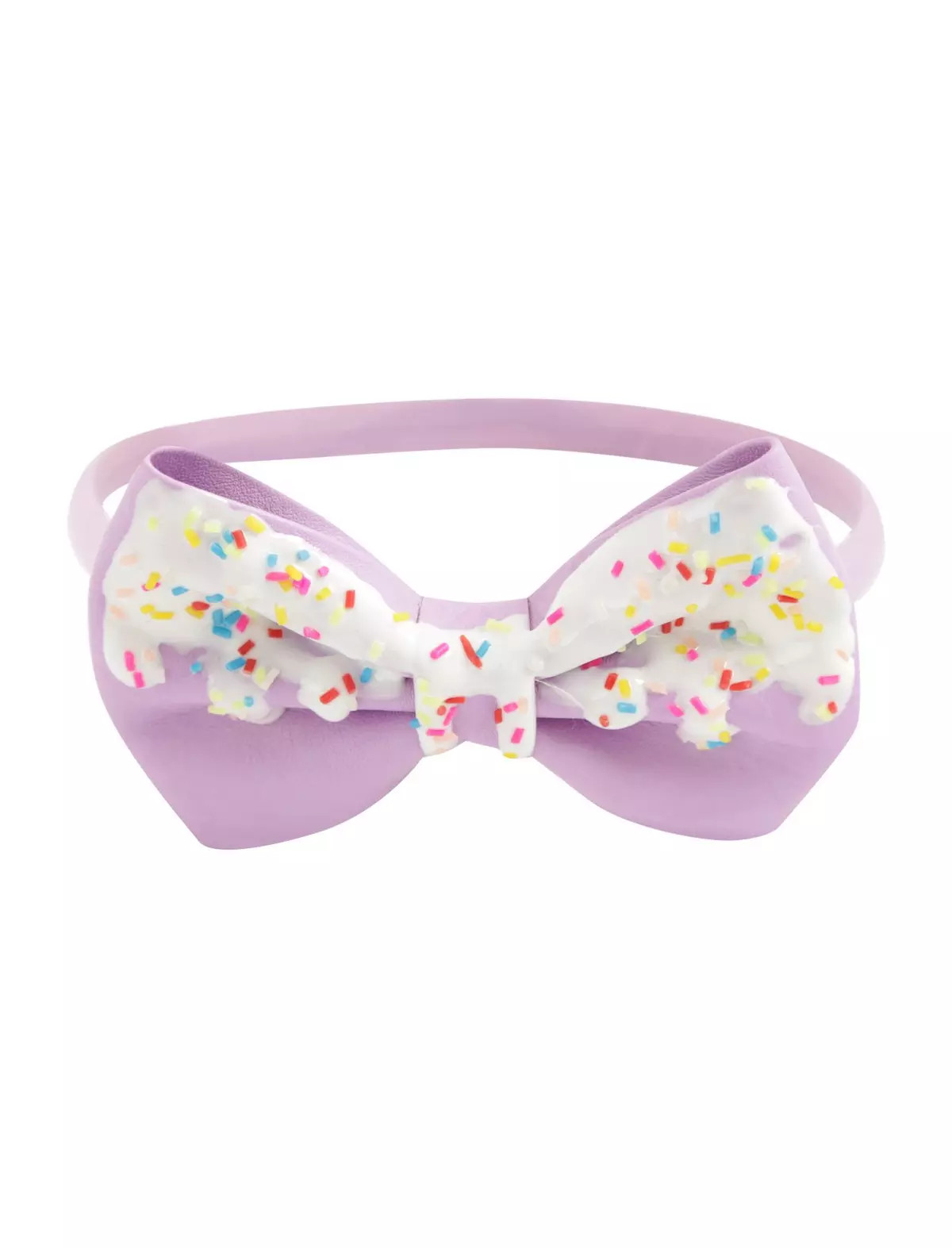 Blackheart Lavender Cupcake Drip Bow Headband | Hot Topic