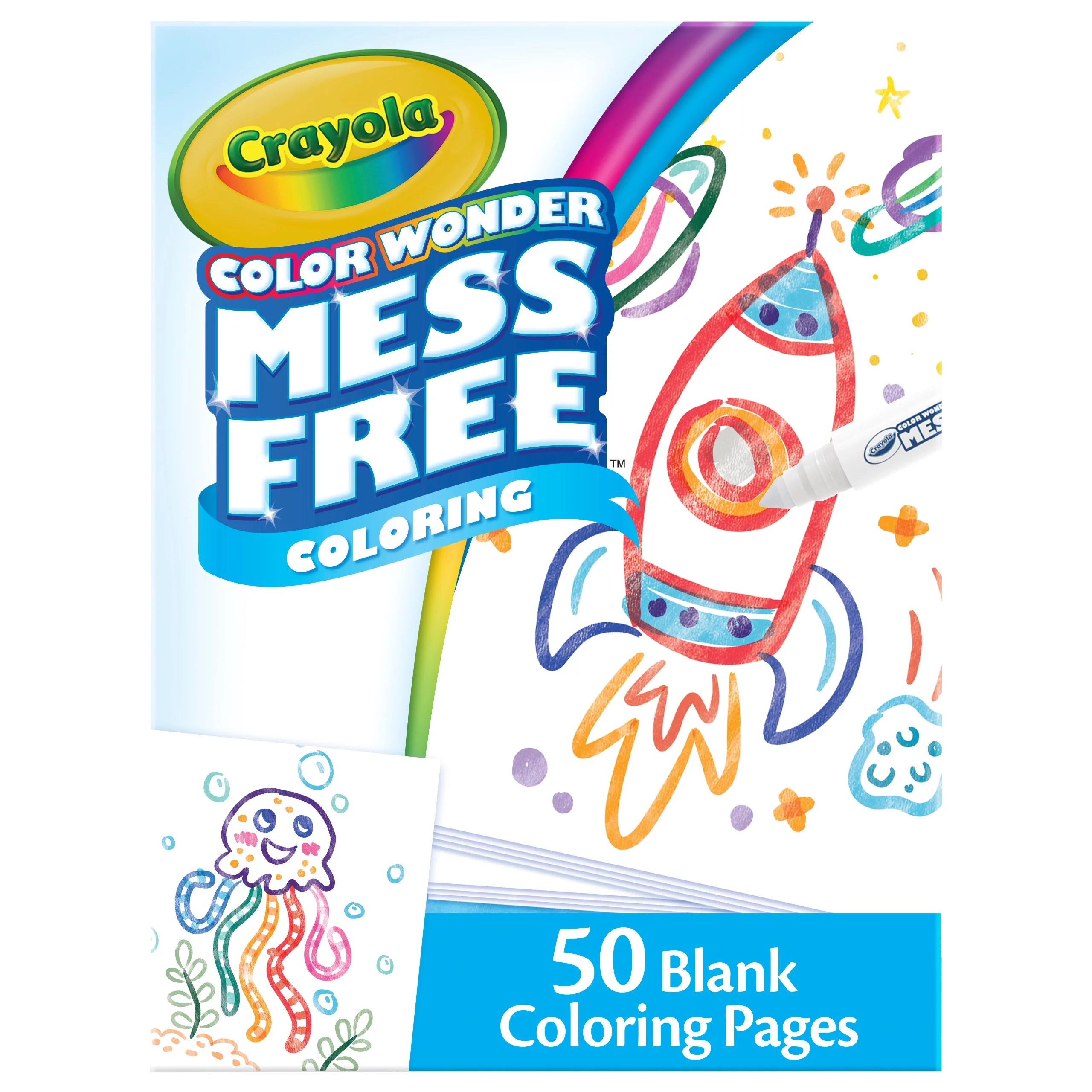 Crayola Color Wonder Mess Free Blank Coloring Pages, Easter Basket Stuffer, 50 Pgs, Beginner Unis... | Walmart (US)