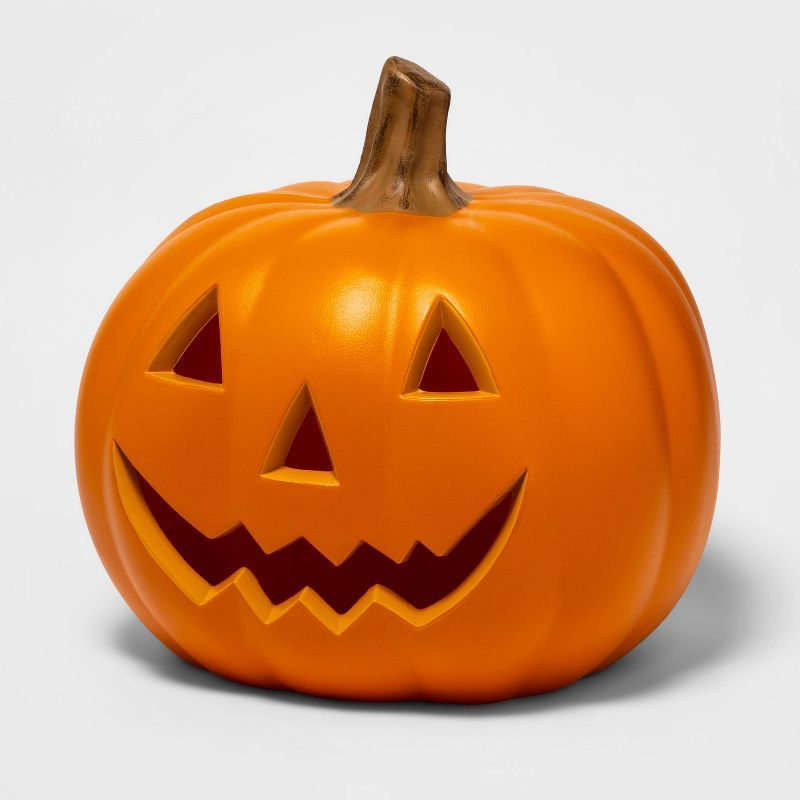 18" Light Up Pumpkin Orange Halloween Decorative Prop - Hyde & EEK! Boutique™ | Target