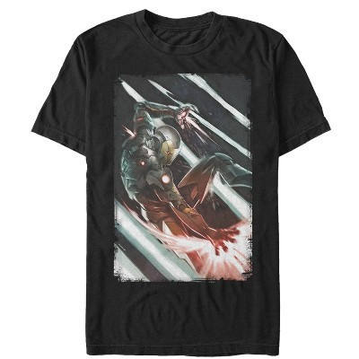 Men's Marvel Iron Man Repulsor Rays  T-Shirt - Black - Small | Target