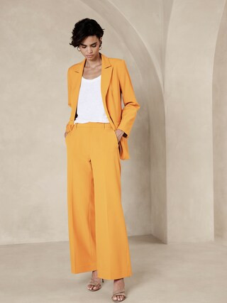 Sculpted Wide-Leg Trouser | Banana Republic Factory