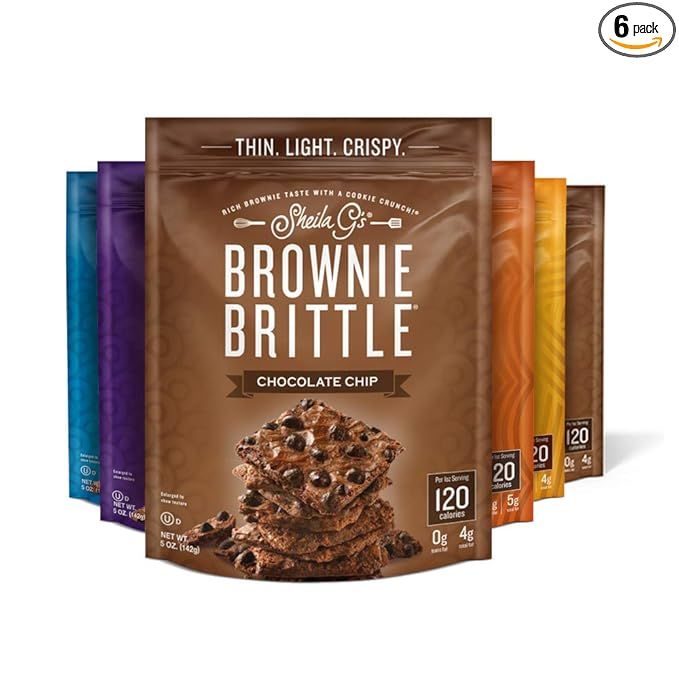 Sheila G's Brownie Brittle 5oz Variety Pack- Sweets & Treats Dessert, Low Calorie, Healthy Chocol... | Amazon (US)