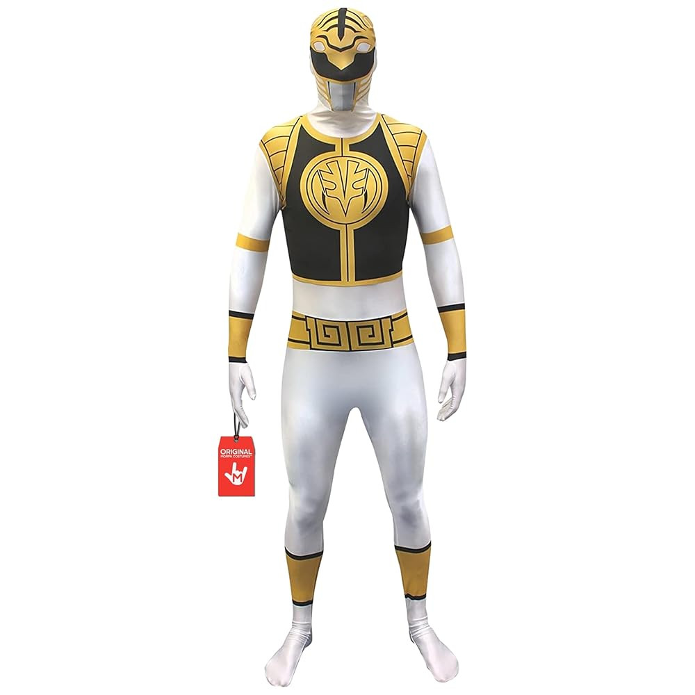 Morph White Power Ranger Costume, Power Ranger Costume Adult, Halloween Costumes For Men, Hallowe... | Amazon (US)