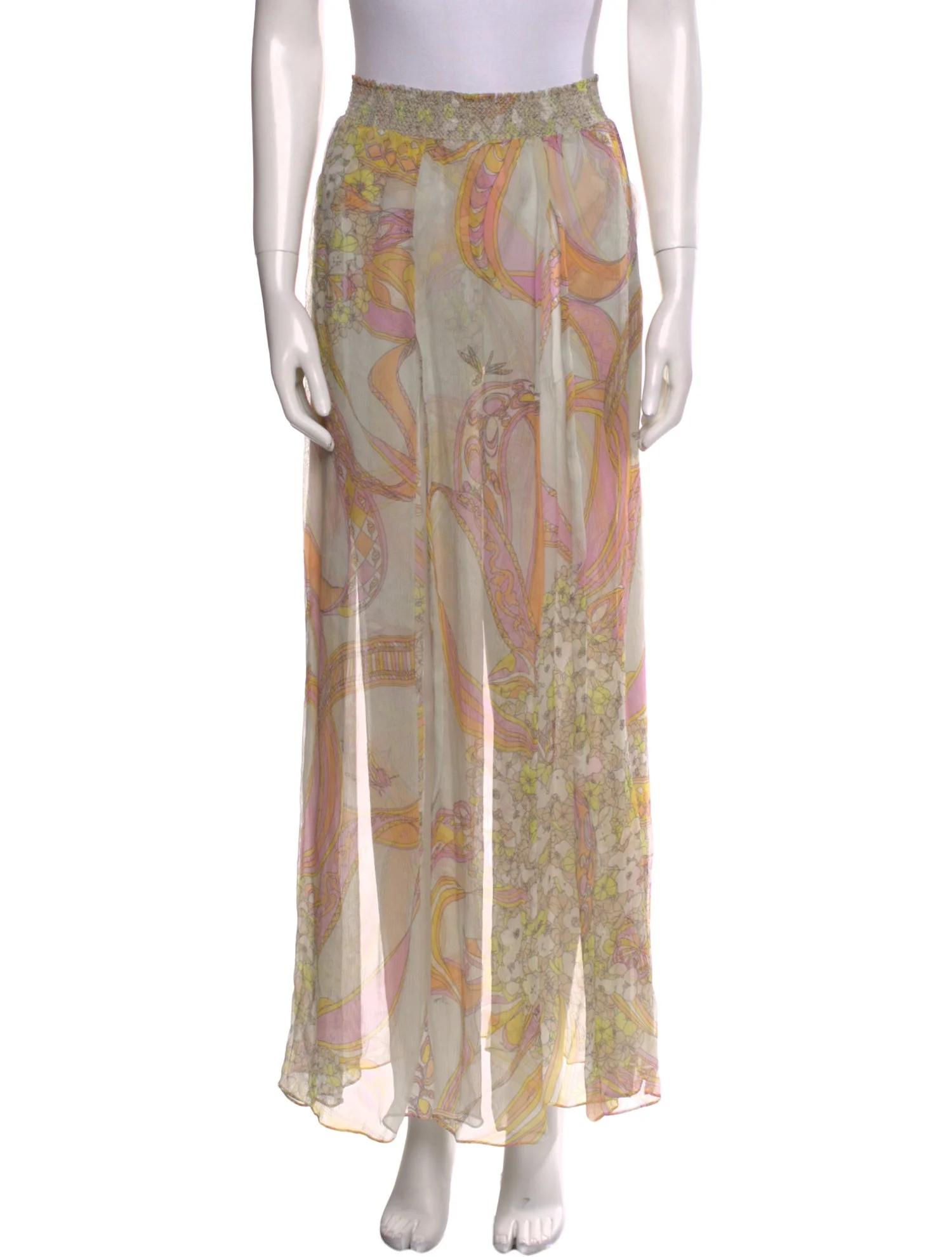 Emilio Pucci Silk Long Skirt - Green Skirts, Clothing - EMI142847 | The RealReal | The RealReal