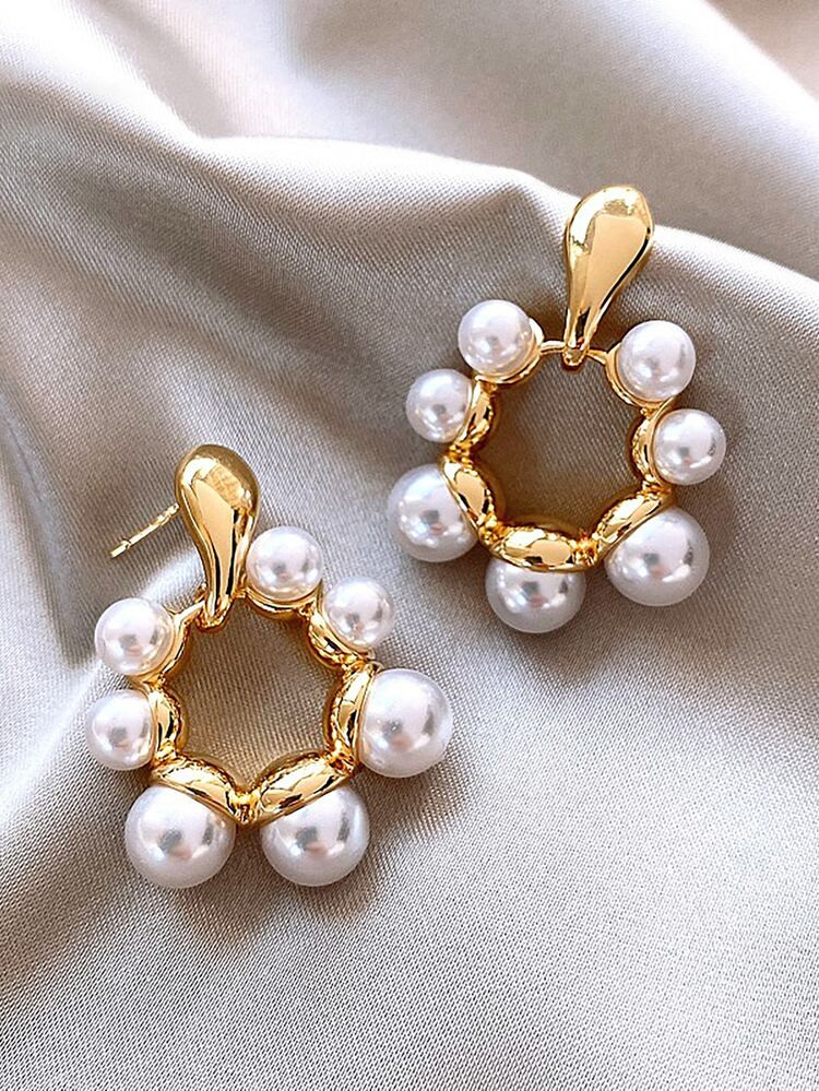 Faux Pearl Decor Earrings | SHEIN