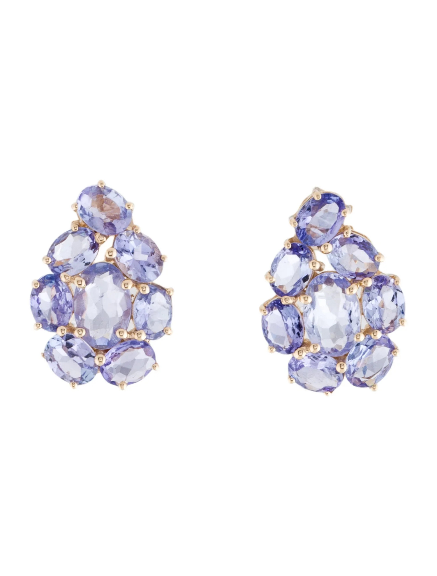 14K 2.89ctw Tanzanite Stud Earrings | The RealReal