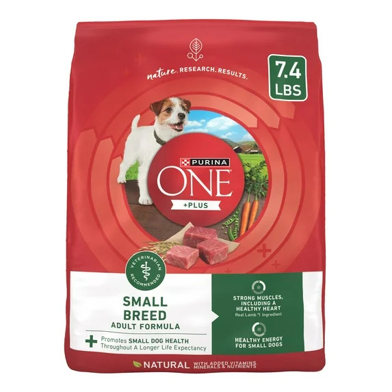 Purina ONE Plus Small Breed Lamb and Rice Formula Dry Dog Food 7.4 lb. Bag | Walmart (US)