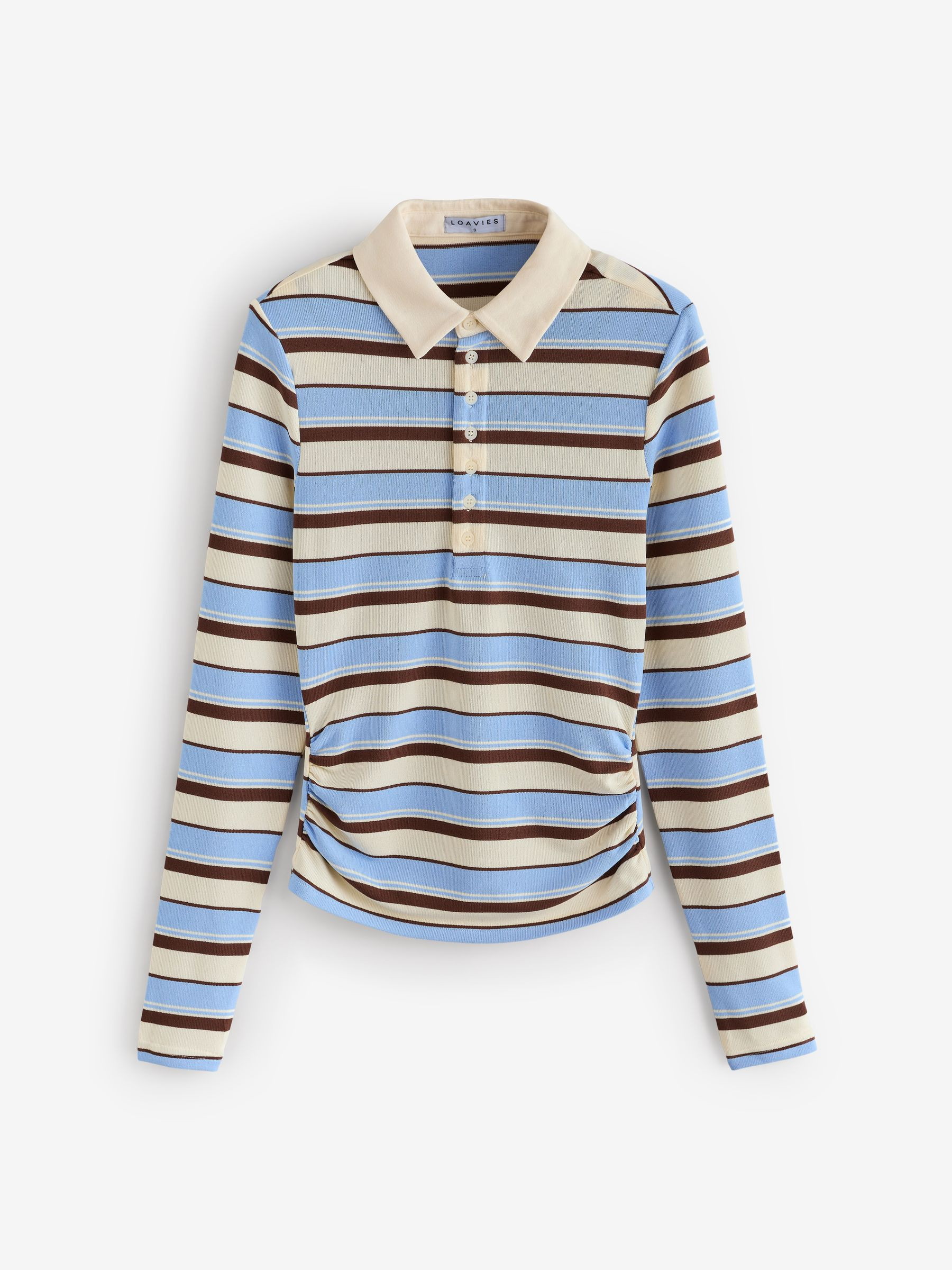 LOAVIES LOAVIES Blue Stripe Polo Shirt | Next US
