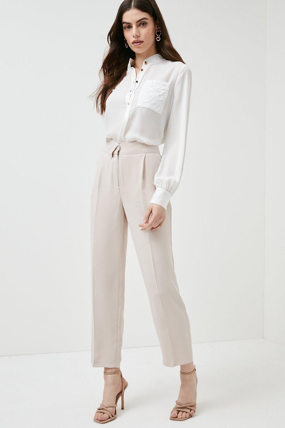 Essential Tailored Slim Leg Trousers | Karen Millen UK & IE