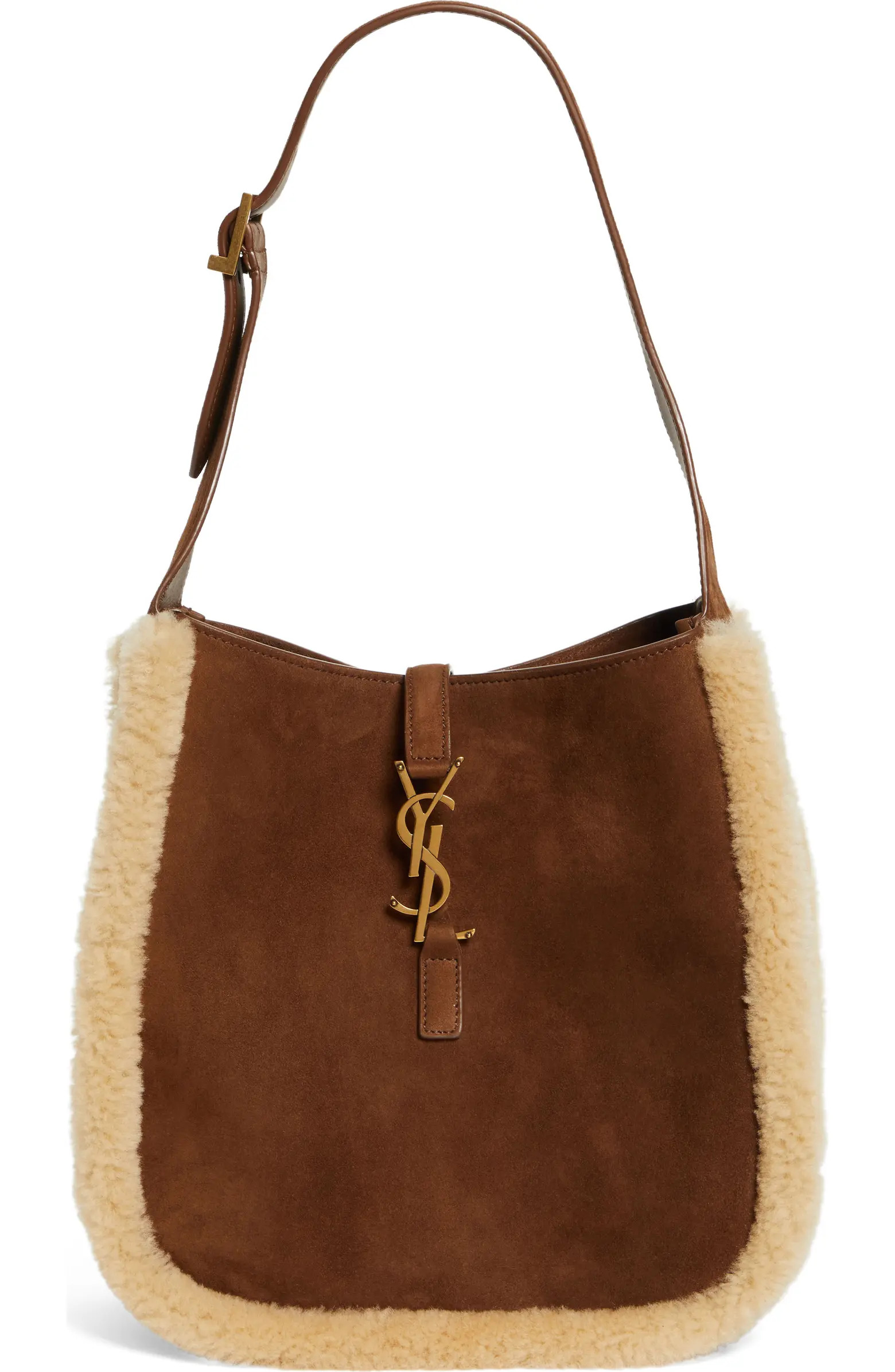 Small Le 5 à 7 Genuine Shearling Hobo Bag | Nordstrom