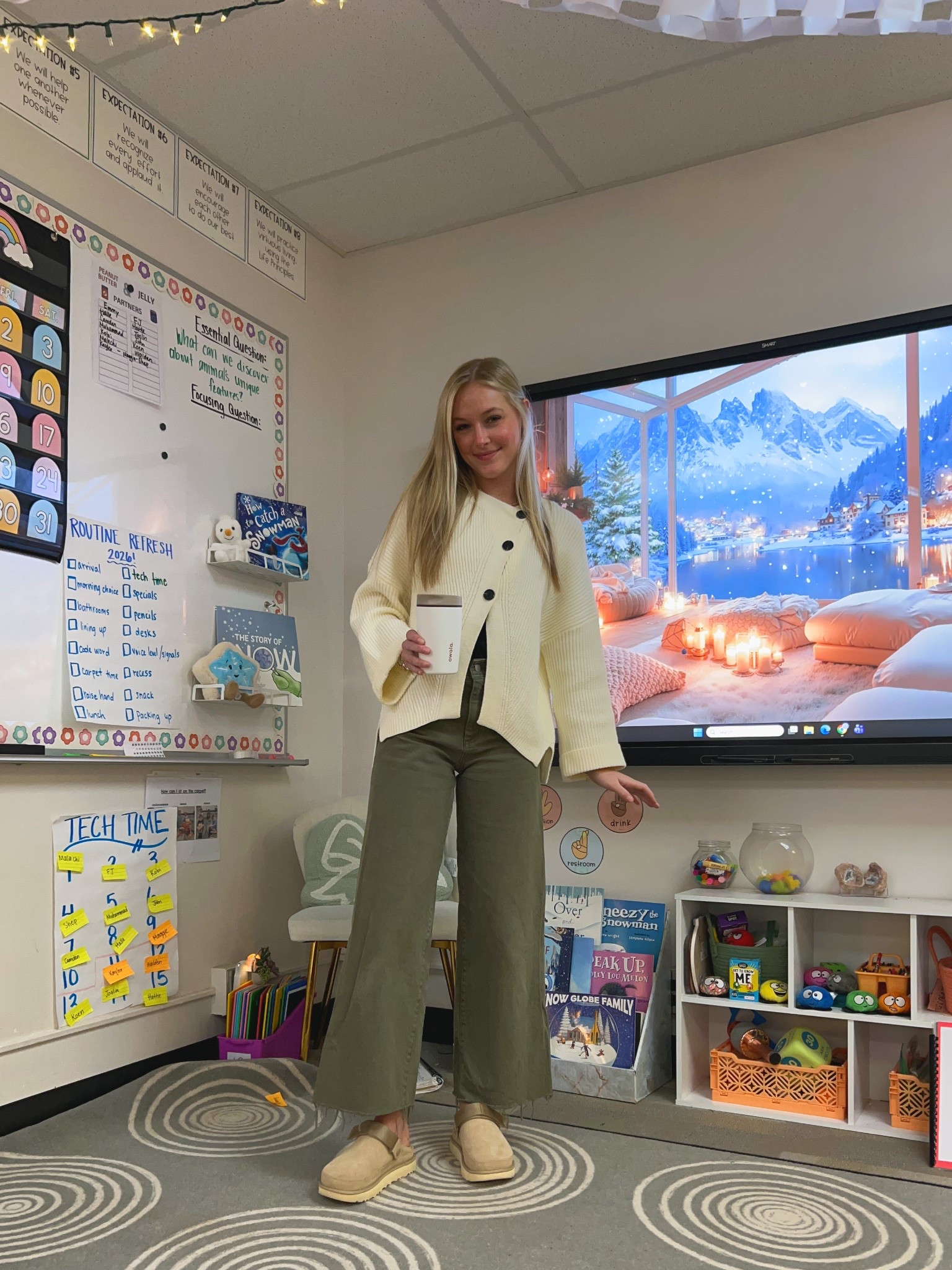 Happy back to work!! 🤍 #teacher #sweater #targetpants 

#LTKWorkwear #LTKootd #LTKdayinmylife