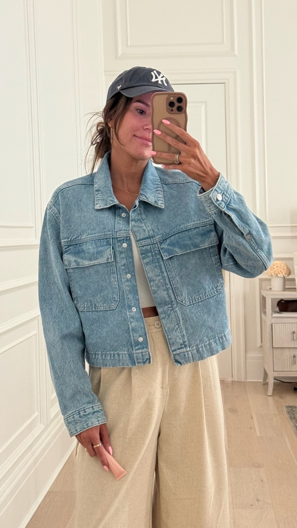 Denim jackets are such an easy layering piece to grab in the summer and this one from Target is the perfect length and wash to go with everything! I'm wearing a size small. 

 #LTKdayinmylife #LTKootd #LTKOver40