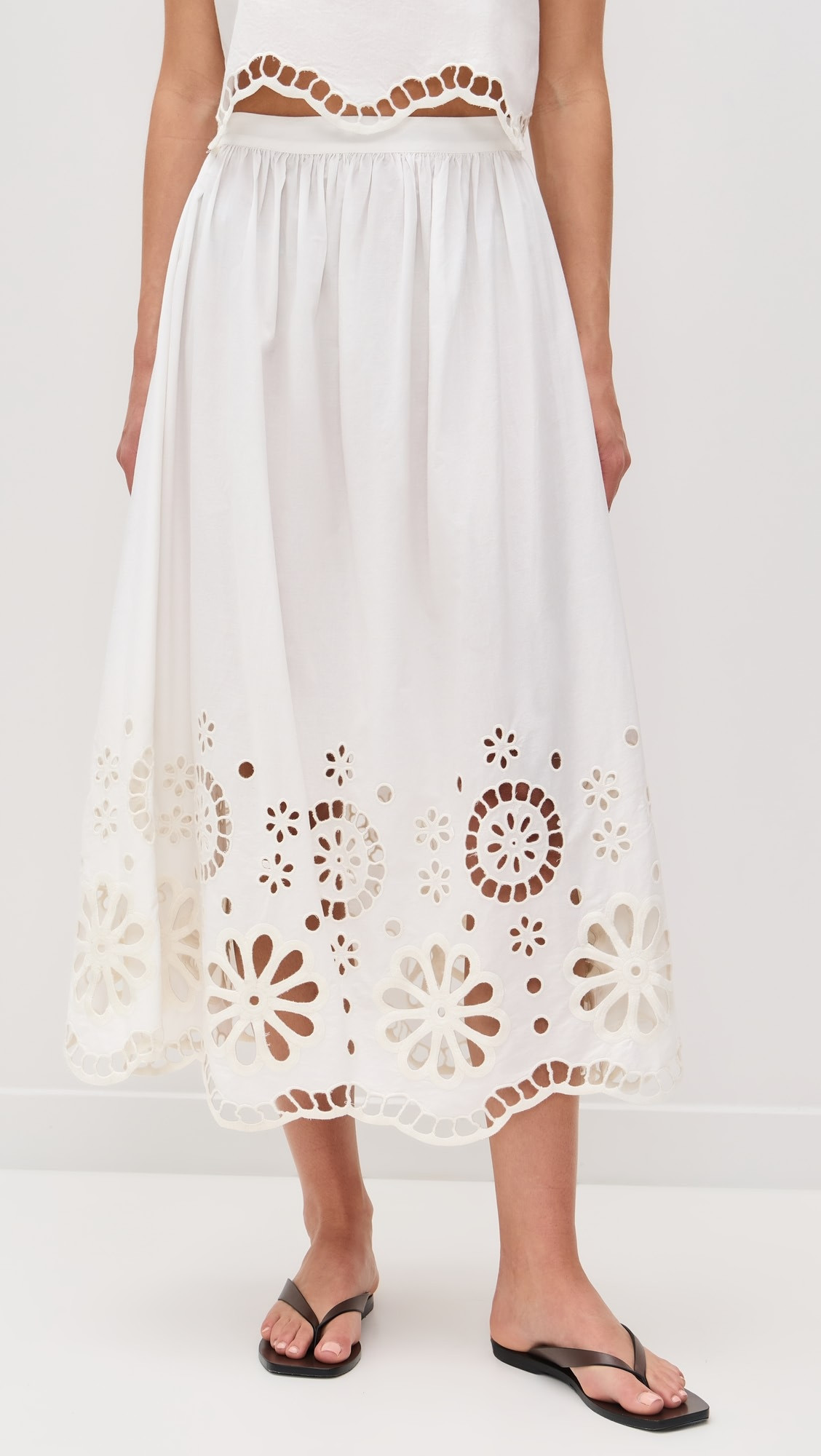 The Super Bloom Eyelet Skirt | Shopbop