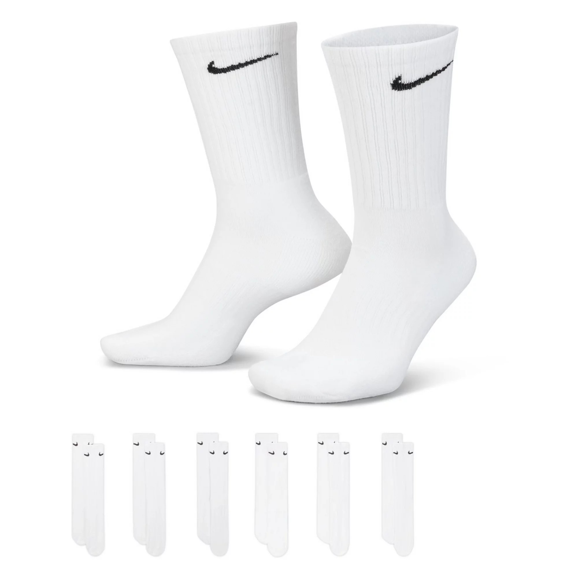 Men's Nike 6-Pack Everyday Cushioned Crew Training Socks | Kohl's