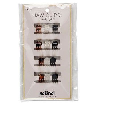 scunci Micro Mini No Slip Jaw Clips - 12pk | Target