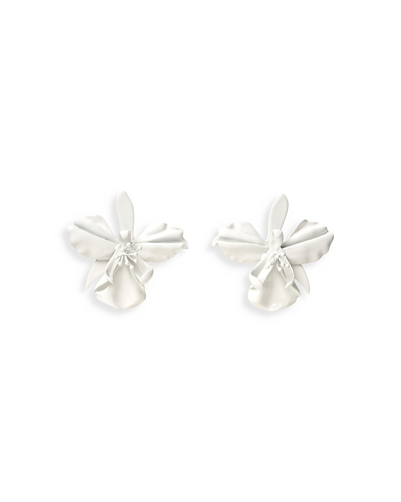 Cult Gaia Mila White Flower Drop Earrings | Bloomingdale's (US)