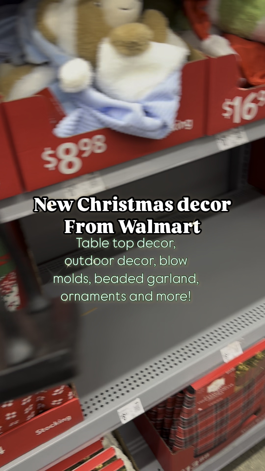 New Christmas decor from Walmart! Blow molds, outdoor decor. Porch and yard decor, table top decor, tree trimmings - ornaments and beaded garland. 

Not every store will have them and they may be online for most but these are unique and so adorable!

Follow me for more seasonal and holiday content! 🎅🏼🎄

#christmas2024 #christmas #cozyvibes #christmascountdown #christmastree #happyholidays #christmasdecor #walmartchristmas #walmartcreator #iywyk

#LTKHome #LTKVideo #LTKSeasonal