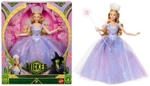 Mattel Universal Pictures' Wicked: for Good Deluxe Glinda Fashion Doll with Removable Outfit & 3 ... | Amazon (US)
