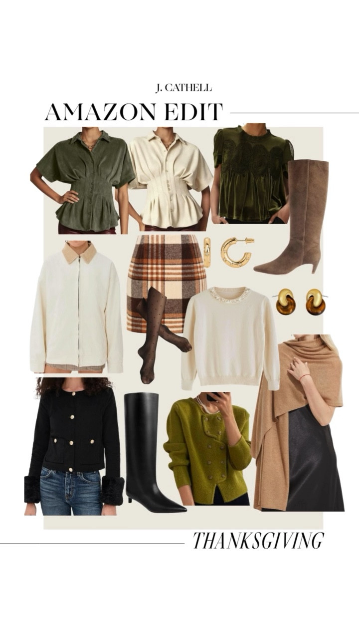 The Amazon Edit: Thanksgiving is officially here 🍂✨ Whether you’re prepping your tablescape, planning your hostess look, or adding those festive finishing touches, I pulled together my favorite elevated finds to make your holiday feel beautiful, cozy, and effortless.

Thanksgiving outfit 

#LTKOver40 #LTKStyleTip #LTKHoliday