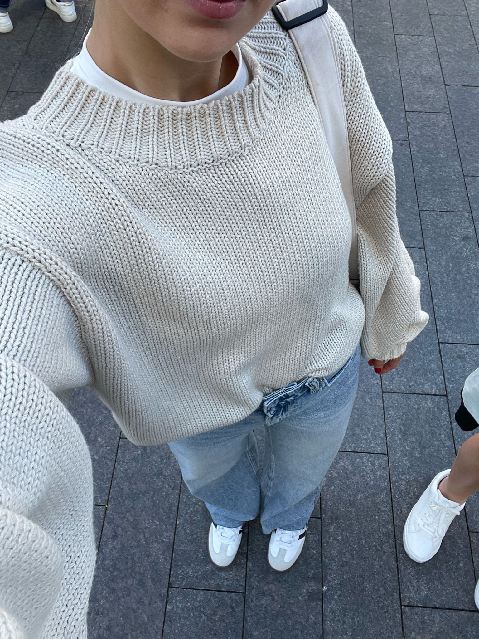 What I wore for a day exploring NYC! This is my favorite sweater of all time tbh - wearing size XS/S in beige, size up for a more oversized look!

Travel outfit, tourist fashion, New York style, princess Polly, versatile sweater

#LTKshoecrush #LTKstyletip #LTKtravel